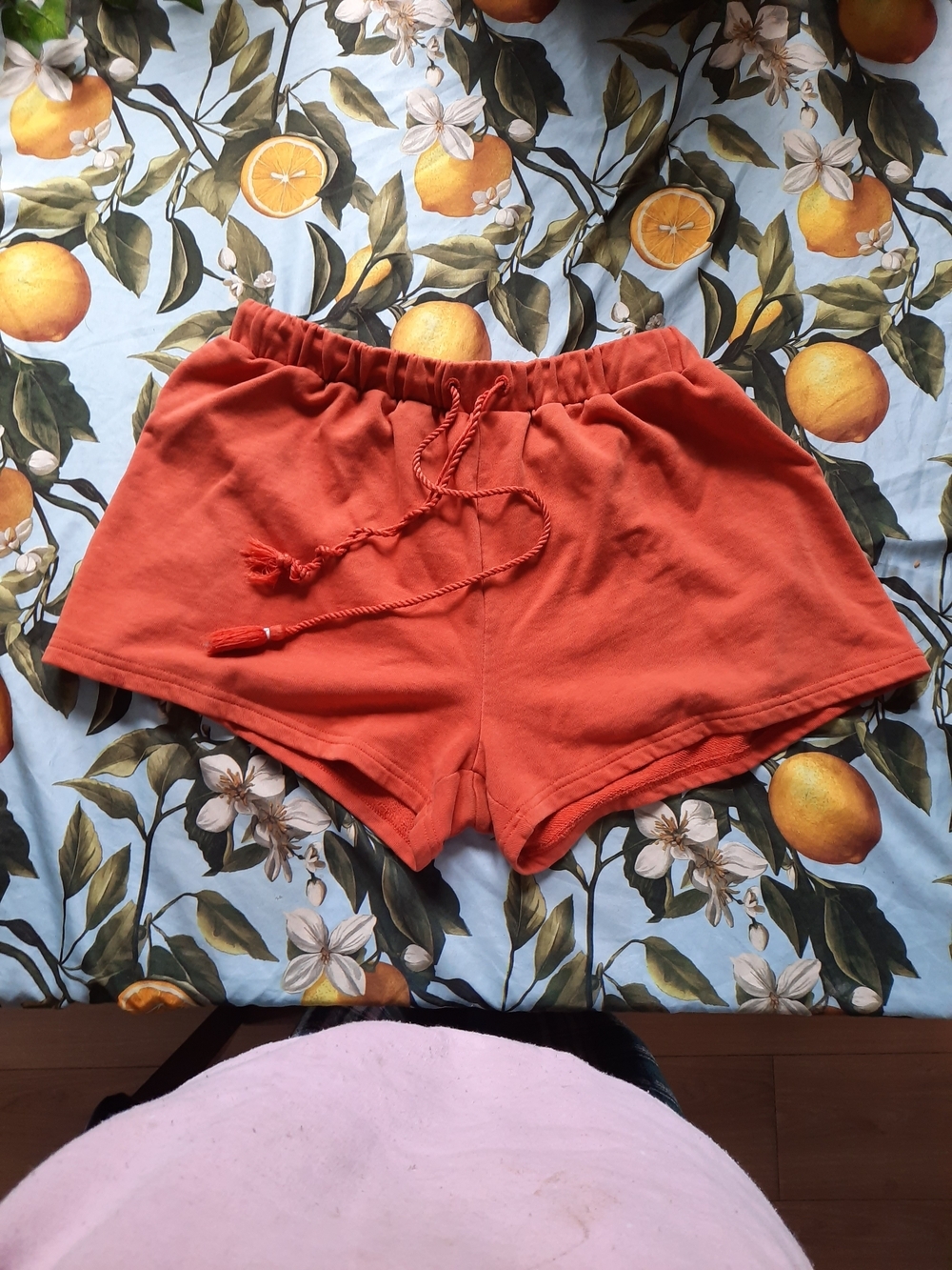 Joe Fresh Ribbed Drawstring Shorts - Rust Orange - Picture 3 of 4